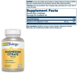 Solaray Magnesium Citrate 400mg 90 Capsules 5 Solaray Magnesium Citrate 400mg 90 Capsules -Now Foods Store Untitled design 12 36497.1707419188