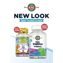 Kal Dinodophilus (Kids Probiotic) 60 Tabs -Now Foods Store Untitled design 13 26462.1707416432