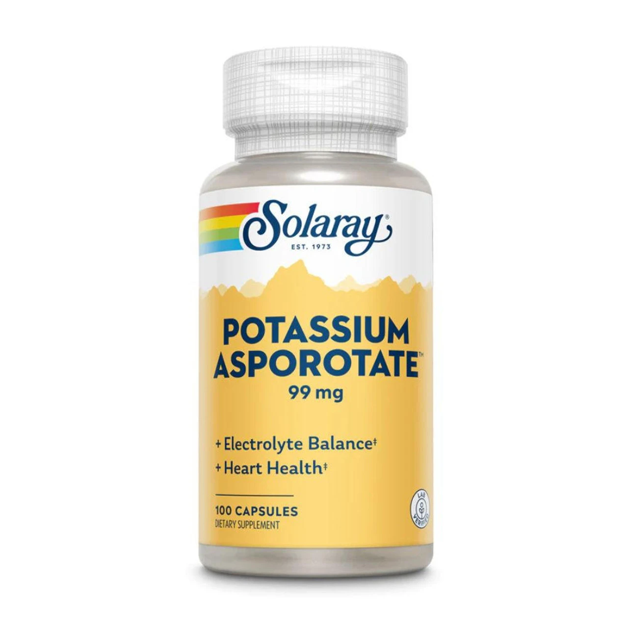 Solaray Potassium Asporotate 99mg 100 Caps 1 Solaray Potassium Asporotate 99mg 100 Caps
