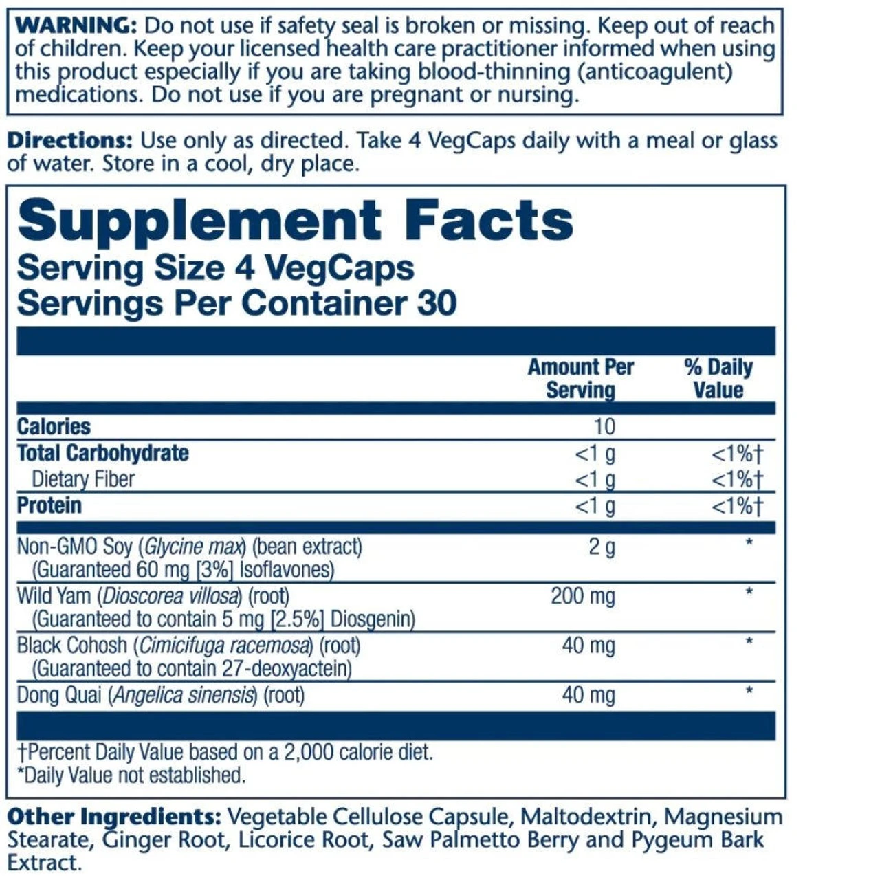 Solaray PhytoEstrogen 120 Caps 2 Solaray PhytoEstrogen 120 Caps - Image 2