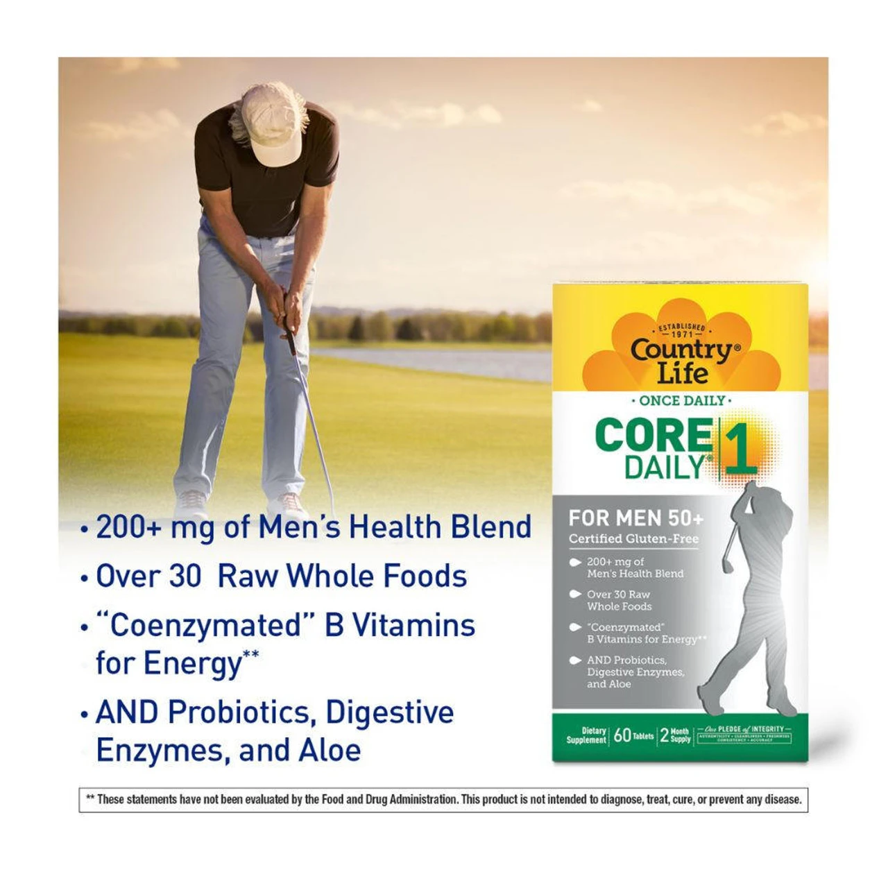 Country Life Core Daily-1 Men 50+ 60 Tabs 3 Country Life Core Daily-1 Men 50+ 60 Tabs - Image 3