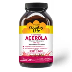 Country Life Acerola C 500 Mg W/Bioflavanoids And Rutin 90 Tabs