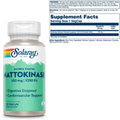 Solaray Nattokinase 100mg 30 Veg Caps -Now Foods Store Untitled design 20 06044.1702141333