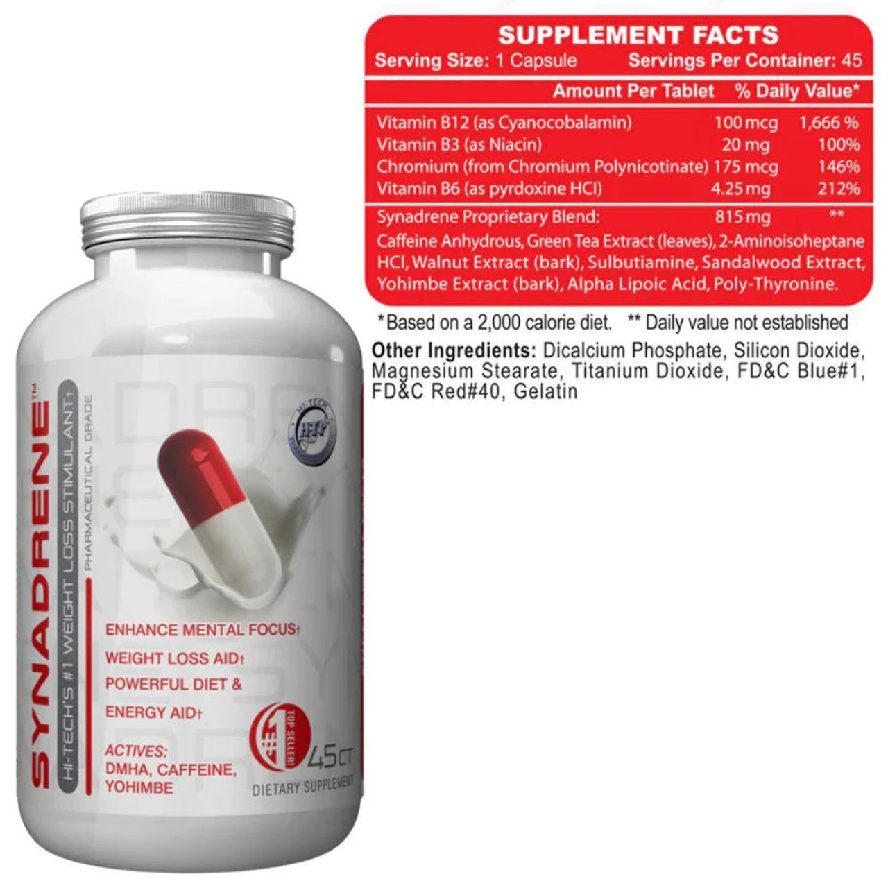Hi-Tech Pharmaceuticals Synadrene 45 Capsules 5 Hi-Tech Pharmaceuticals Synadrene 45 Capsules - Image 5