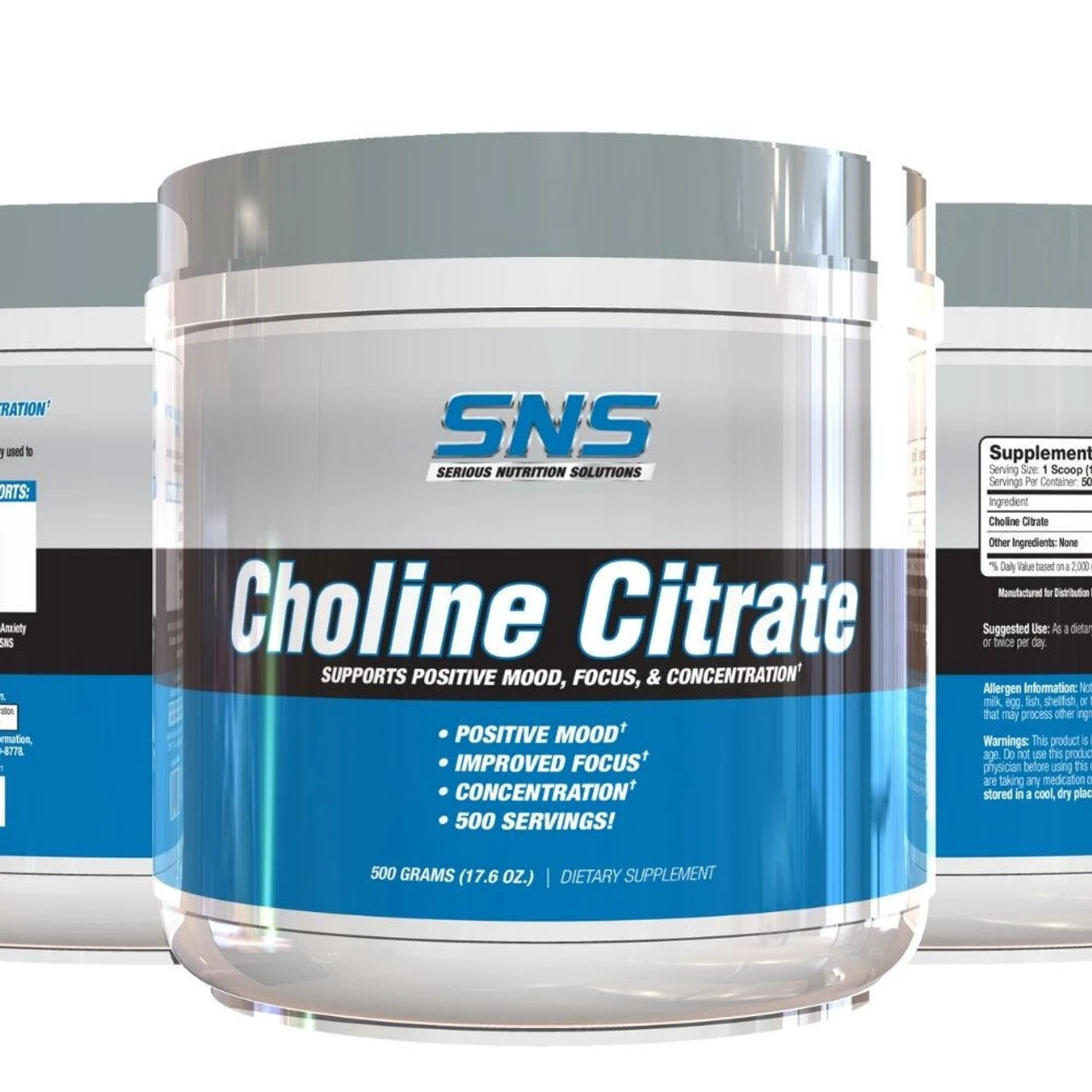 Serious Nutrition Solutions Choline Citrate 500 Grams 2 Serious Nutrition Solutions Choline Citrate 500 Grams - Image 2
