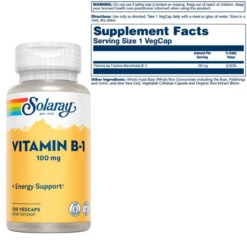 Solaray Vitamin B-1 100mg 100 Caps -Now Foods Store Untitled design 22 16798.1707417728