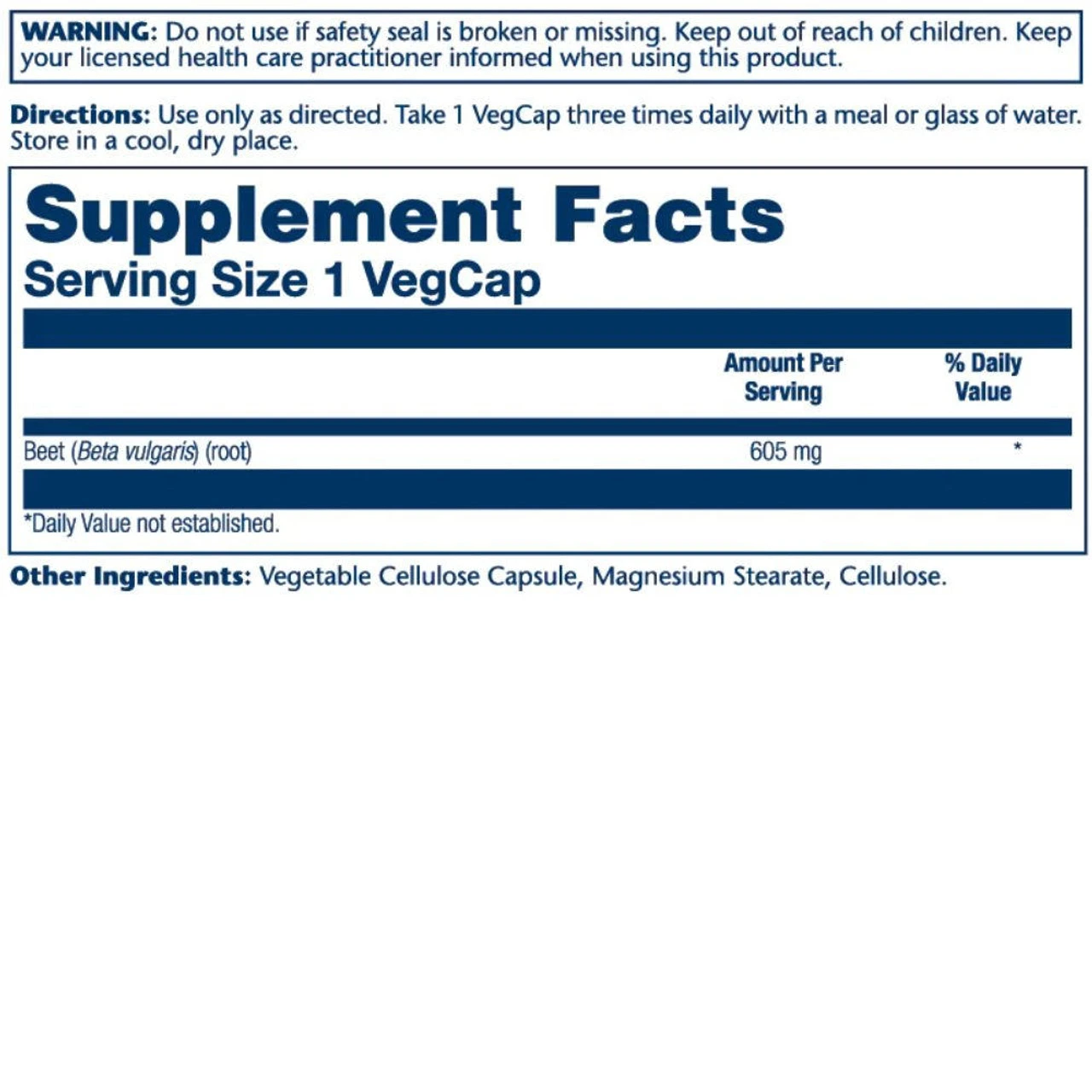 Solaray Beet Root 605mg 100 Veg Caps 3 Solaray Beet Root 605mg 100 Veg Caps - Image 3