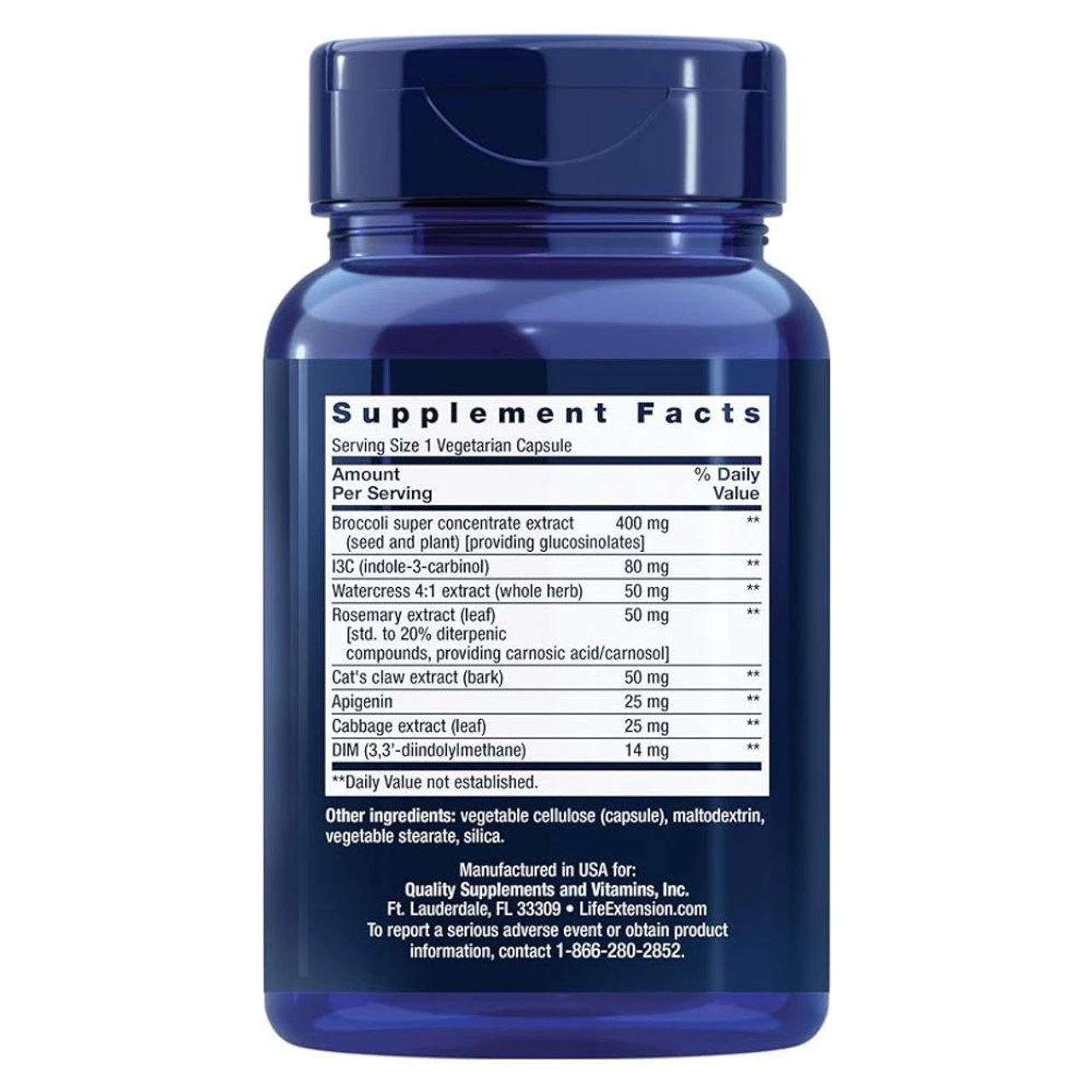 Life Extension Triple Action Cruciferous Vegetable Extract 60 Capsules 2 Life Extension Triple Action Cruciferous Vegetable Extract 60 Capsules - Image 2