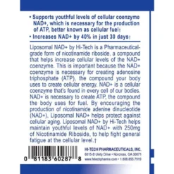 Hi-Tech Pharmaceuticals Liposomal NAD+ 60 Tablets 7 Hi-Tech Pharmaceuticals Liposomal NAD+ 60 Tablets -Now Foods Store Untitled design 27 25969.1702145499