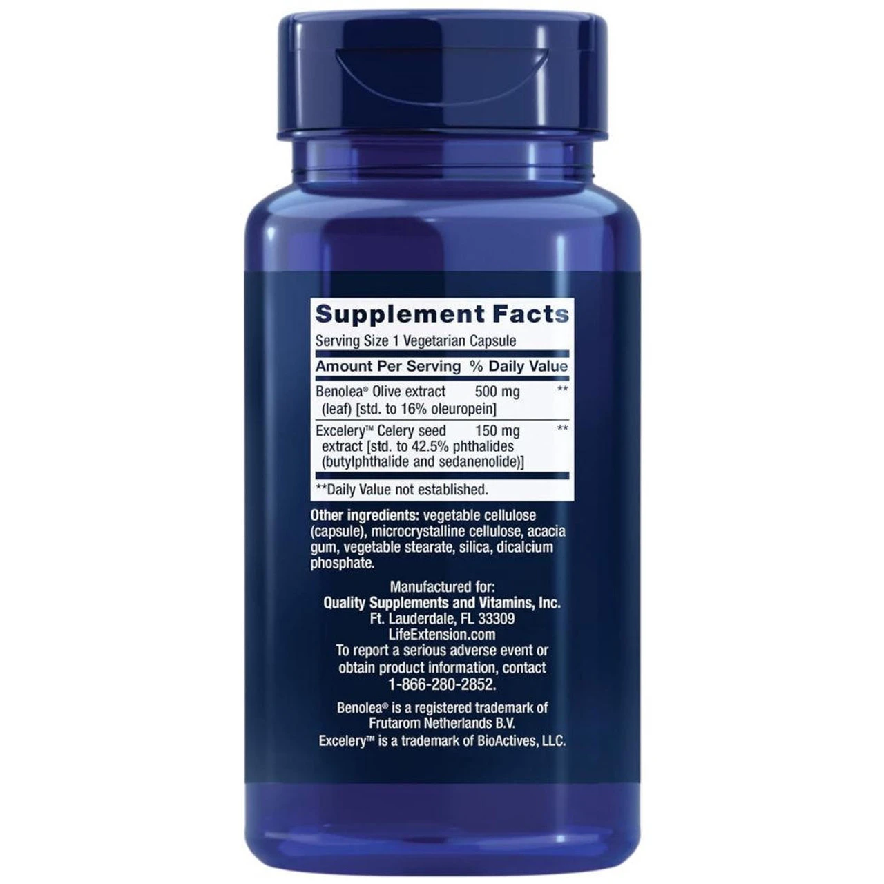 Life Extension Advanced Olive Leaf Vascular Support 60 Vege Caps 2 Life Extension Advanced Olive Leaf Vascular Support 60 Vege Caps - Image 2