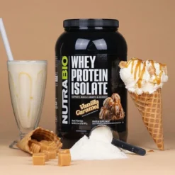 NutraBio 100% Whey Protein Isolate 2lb