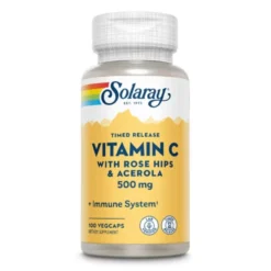 Solaray Vitamin C Two-Staged, Timed Release 500mg 100 Caps