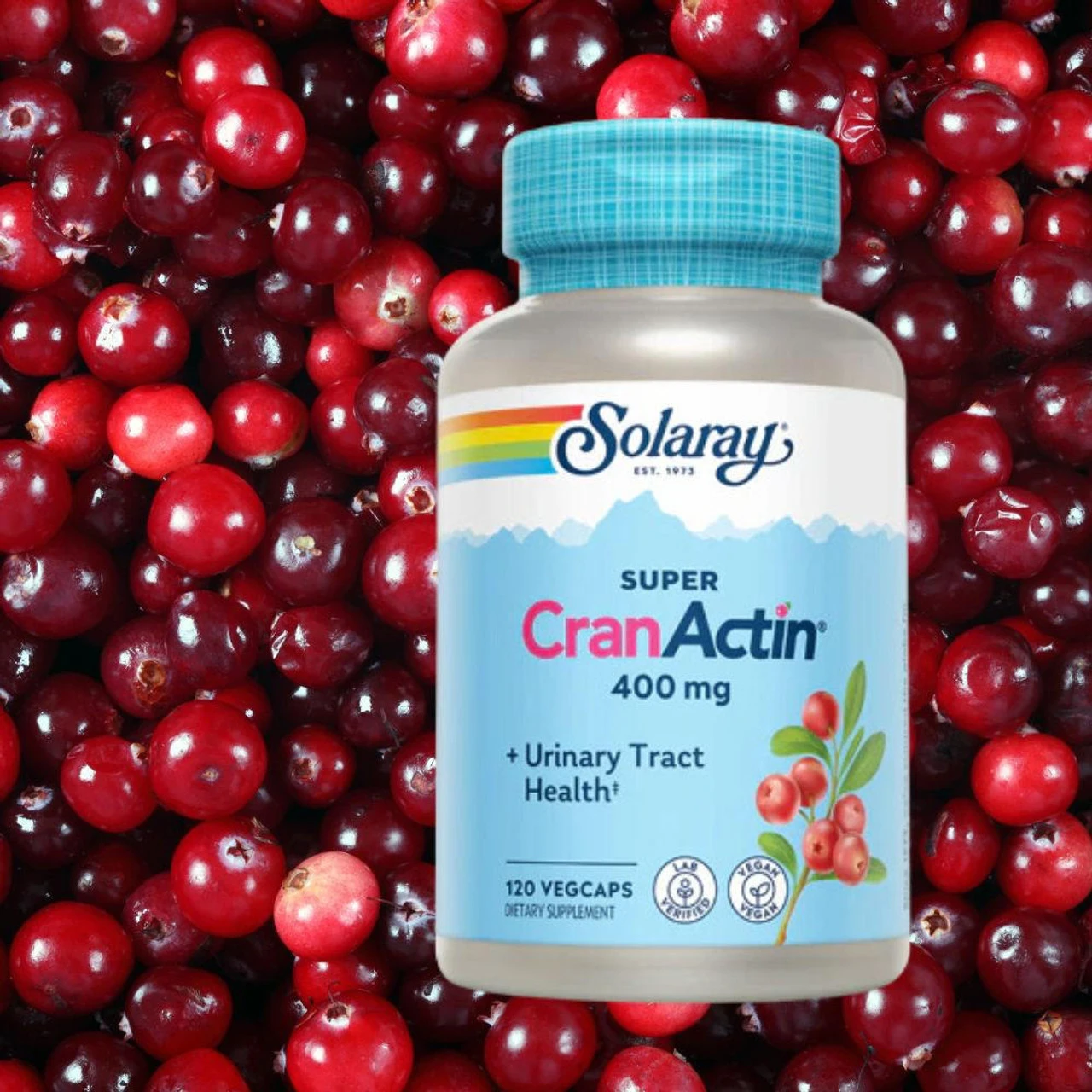 Solaray Super CRANACTIN 120 Capsules 3 Solaray Super CRANACTIN 120 Capsules - Image 3