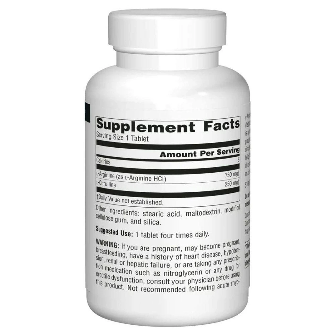 Source Naturals L-Arginine L Citrulline Complex 240 Tablets 2 Source Naturals L-Arginine L Citrulline Complex 240 Tablets - Image 2