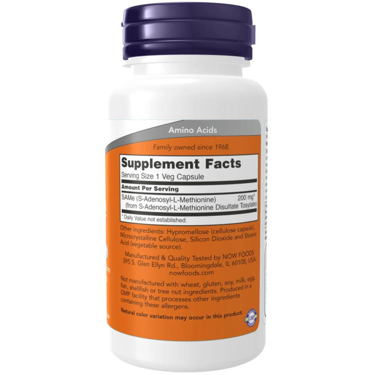 Now Foods SAMe 200mg 60 Veg Caps 2 Now Foods SAMe 200mg 60 Veg Caps - Image 2