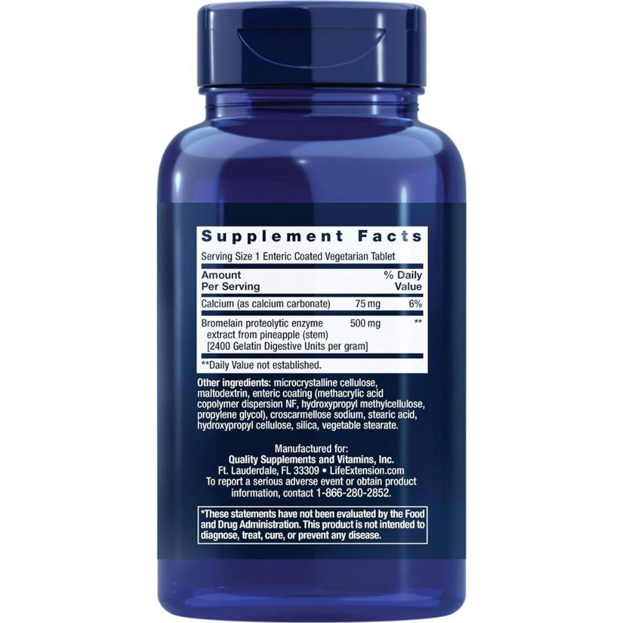 Life Extension Bromelain 500mg 60 Caps 2 Life Extension Bromelain 500mg 60 Caps - Image 2