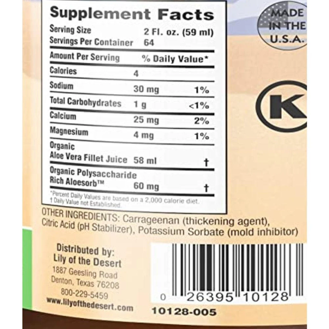 Lily Of The Desert Aloe Vera Gel 1 Gallon 2 Lily Of The Desert Aloe Vera Gel 1 Gallon - Image 2