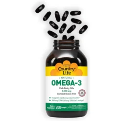 Country Life Omega-3 Fish Oil 1000mg 200 Softgels -Now Foods Store Untitled design 9 69507.1707419674