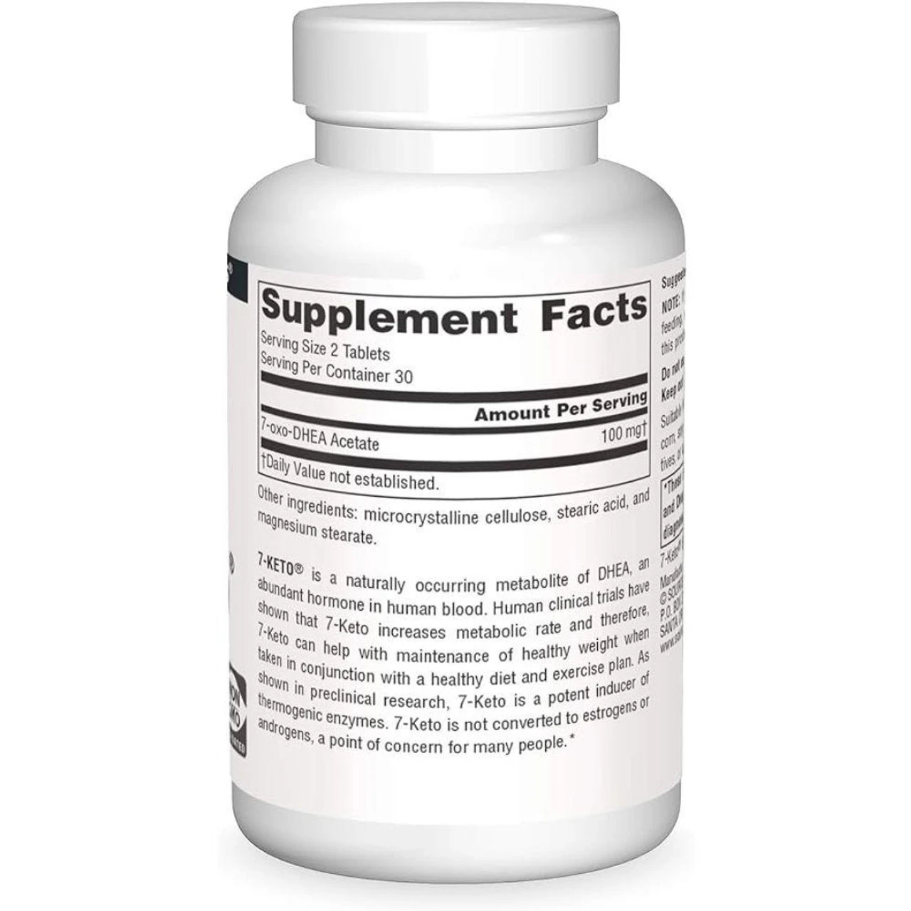 Source Naturals 7-Keto DHEA 50mg 60 Tablets 2 Source Naturals 7-Keto DHEA 50mg 60 Tablets - Image 2