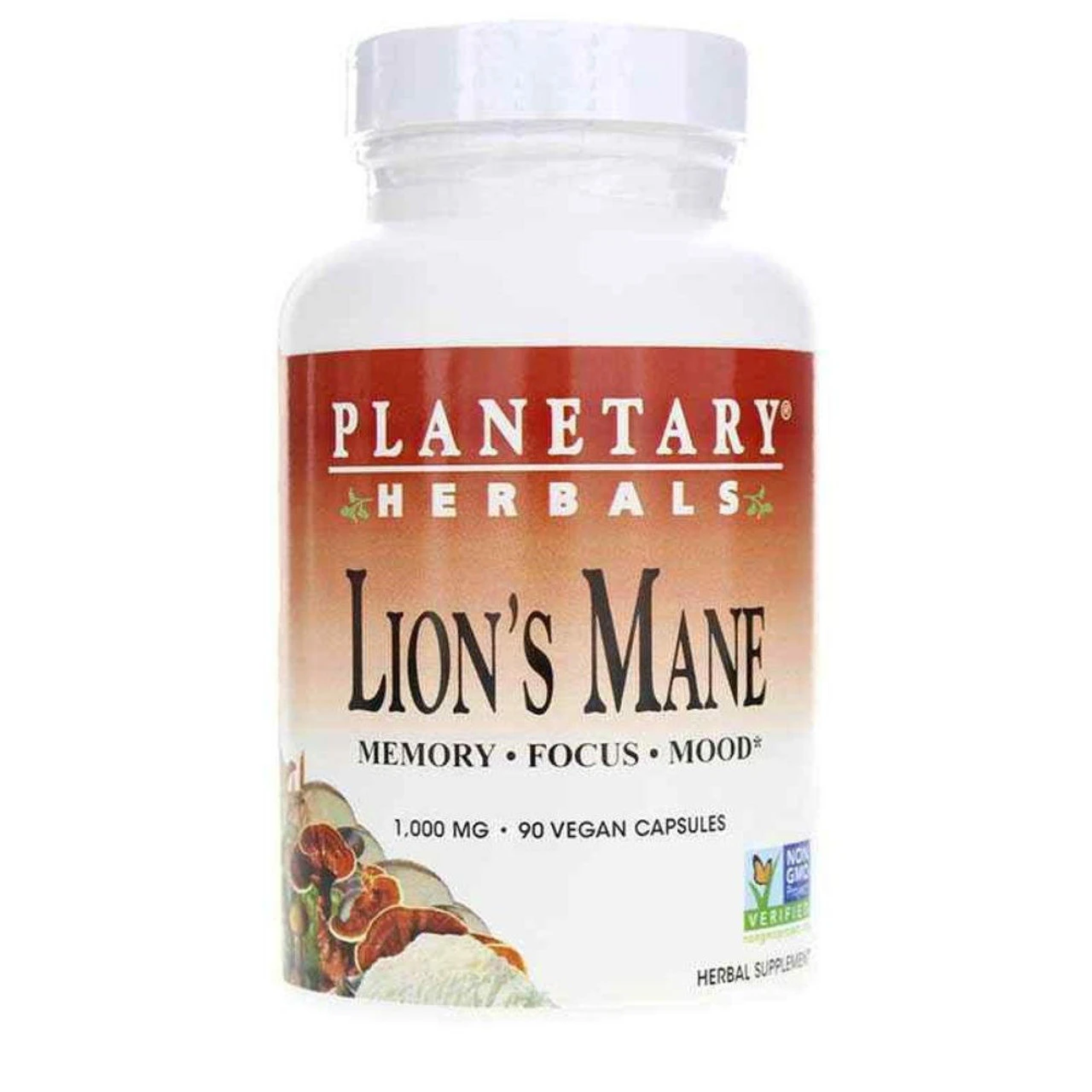 Planetary Herbals Lion's Mane 500mg 60 Vegan Capsules 1 Planetary Herbals Lion's Mane 500mg 60 Vegan Capsules