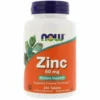 Now Foods Zinc Gluconate 50 Mg 250 Tablets
