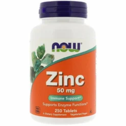 Now Foods Zinc Gluconate 50 Mg 250 Tablets