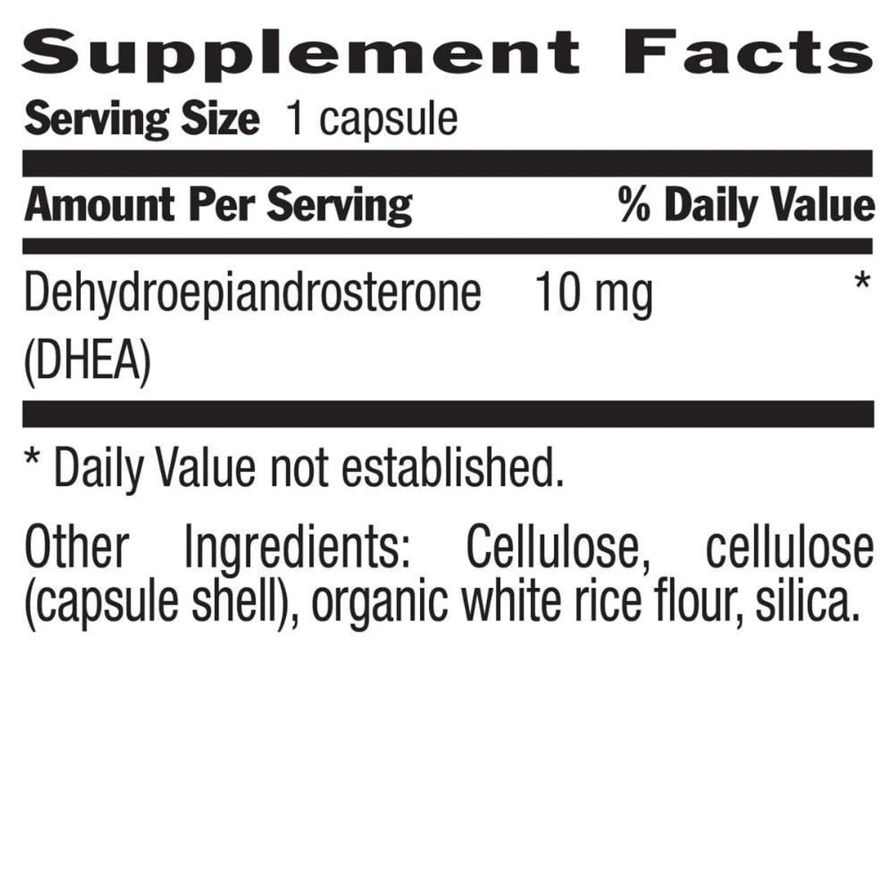 Country Life DHEA 10mg 50 Capsules 2 Country Life DHEA 10mg 50 Capsules - Image 2