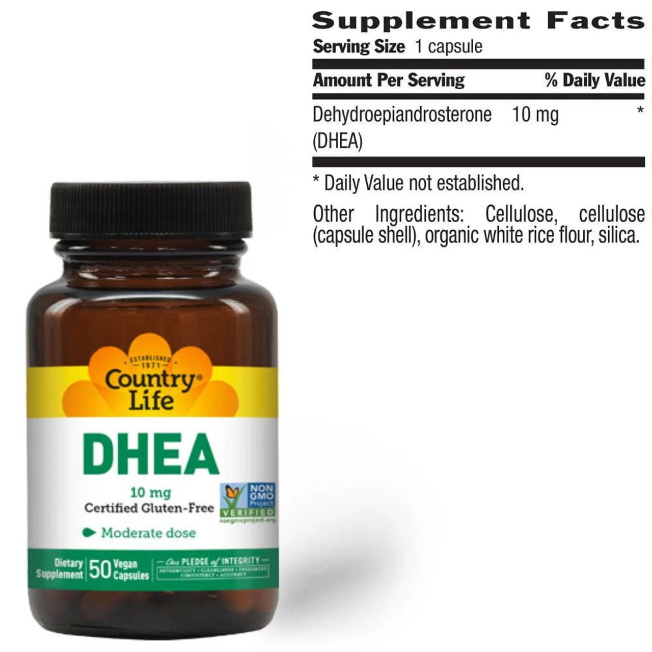 Country Life DHEA 10mg 50 Capsules 3 Country Life DHEA 10mg 50 Capsules - Image 3