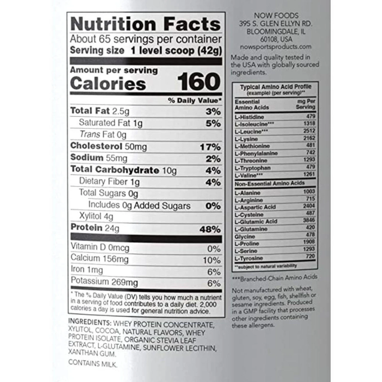 Now Foods Whey Protein 6 Lbs Creamy Chocolate 2 Now Foods Whey Protein 6 Lbs Creamy Chocolate - Image 2