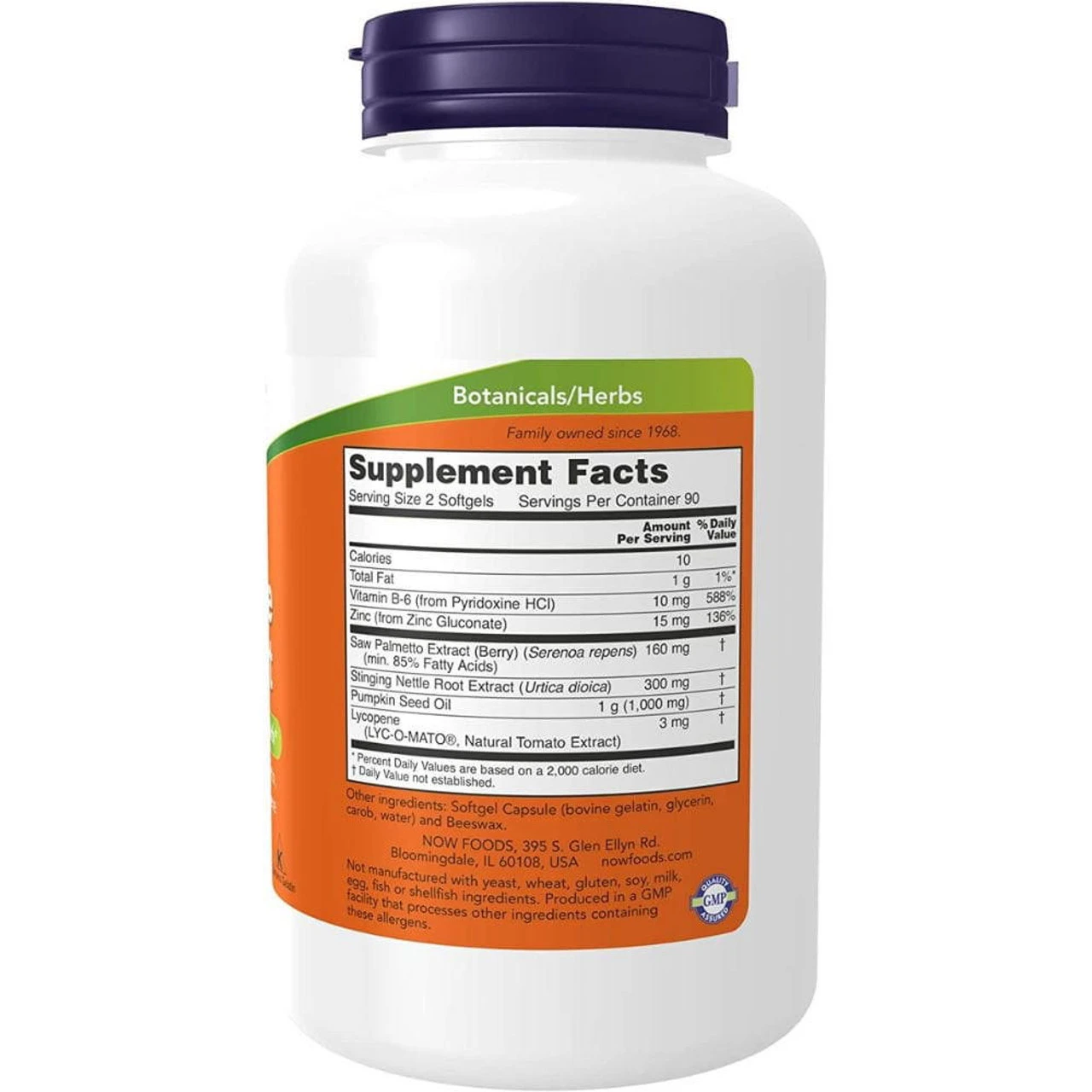 Now Foods Prostate Support 180 Softgels 2 Now Foods Prostate Support 180 Softgels - Image 2