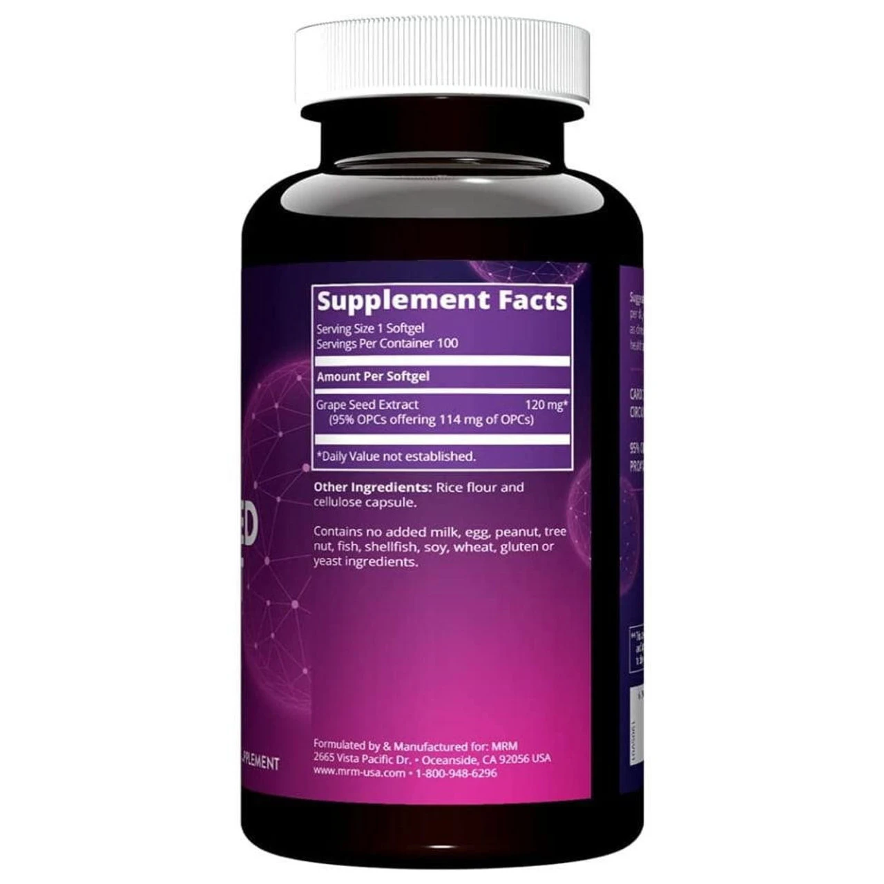 MRM Grape Seed Extract 120mg 100 Capsules 2 MRM Grape Seed Extract 120mg 100 Capsules - Image 2