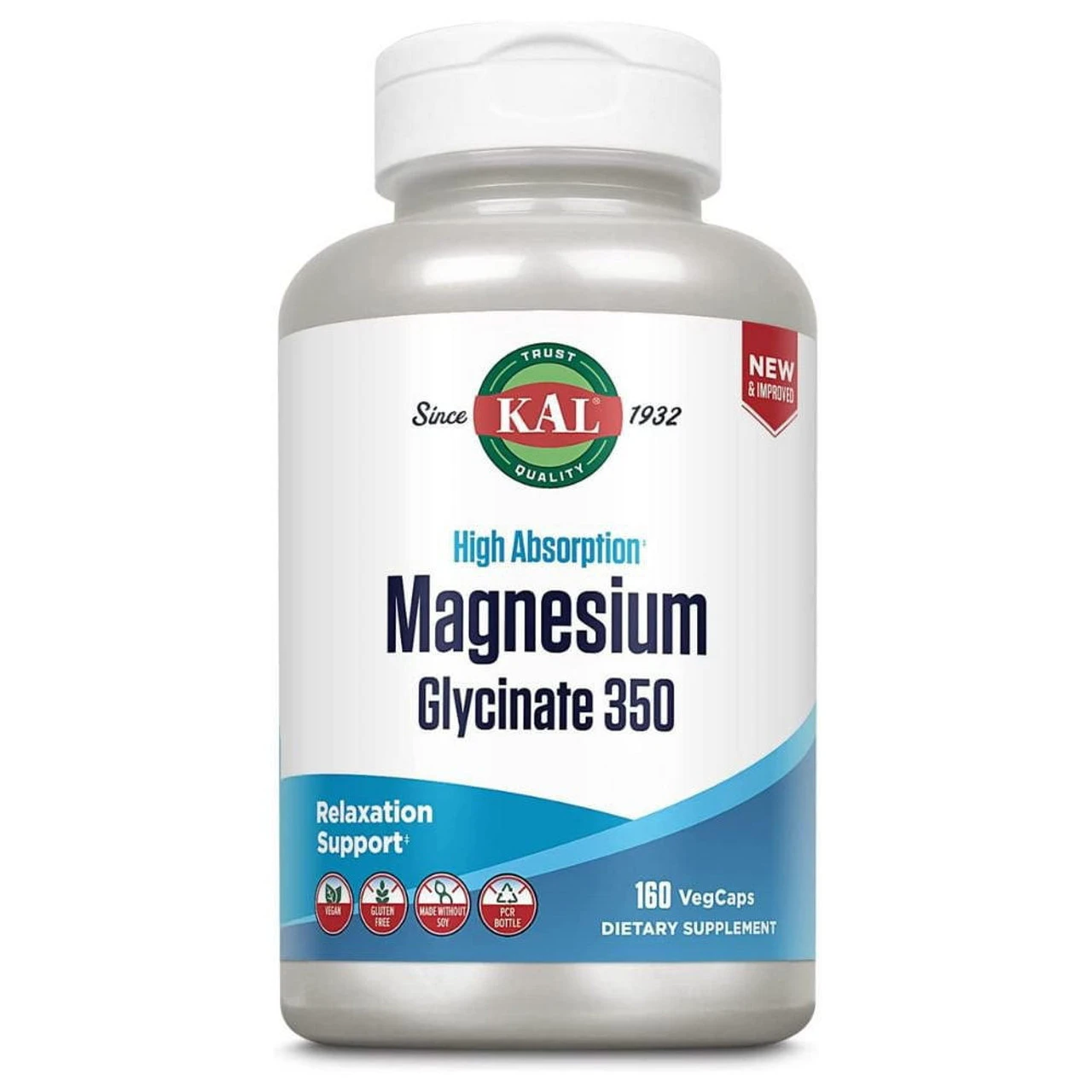 Kal Magnesium Glycinate 350mg 160 Capsules 1 Kal Magnesium Glycinate 350mg 160 Capsules