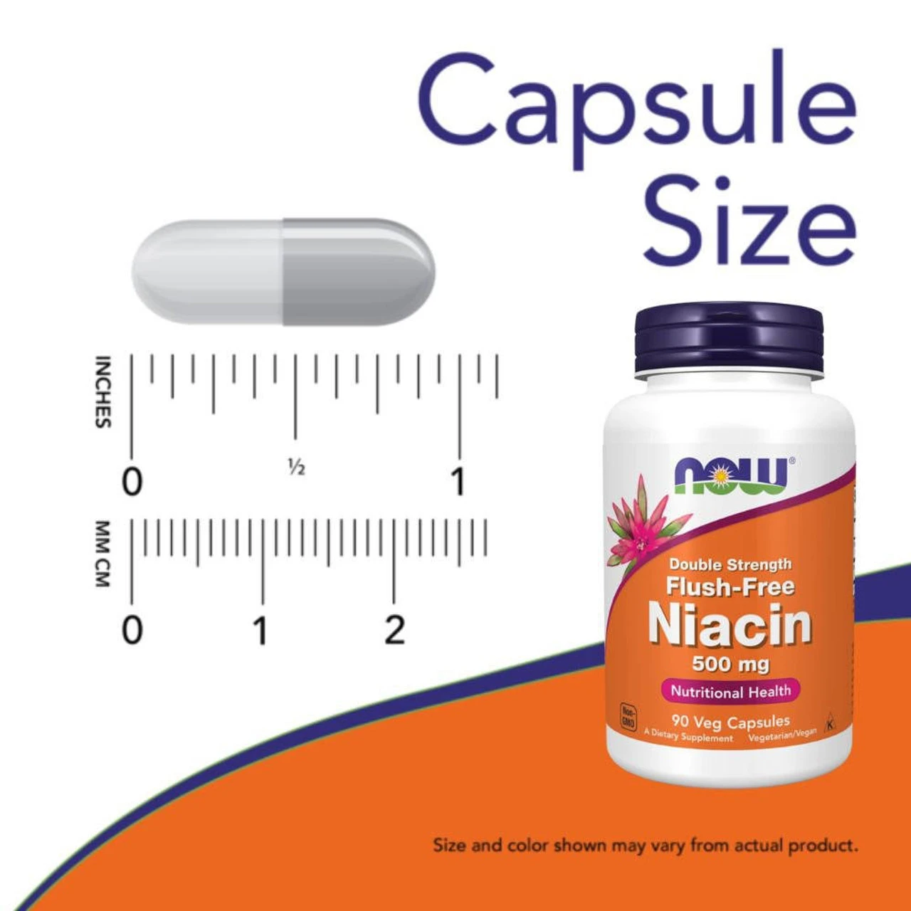 Now Foods Flush Free Niacin 500 Mg 90 Capsules 2 Now Foods Flush Free Niacin 500 Mg 90 Capsules - Image 2