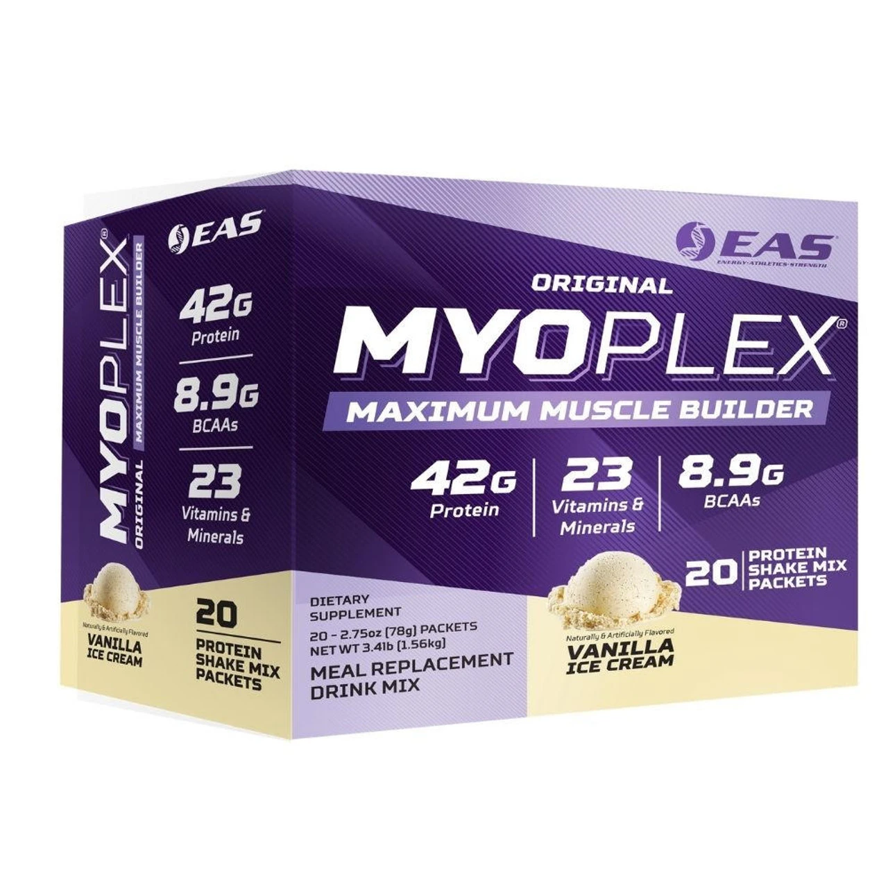 EAS Myoplex Protein 20 Shake Mix Packets 4 EAS Myoplex Protein 20 Shake Mix Packets - Image 4