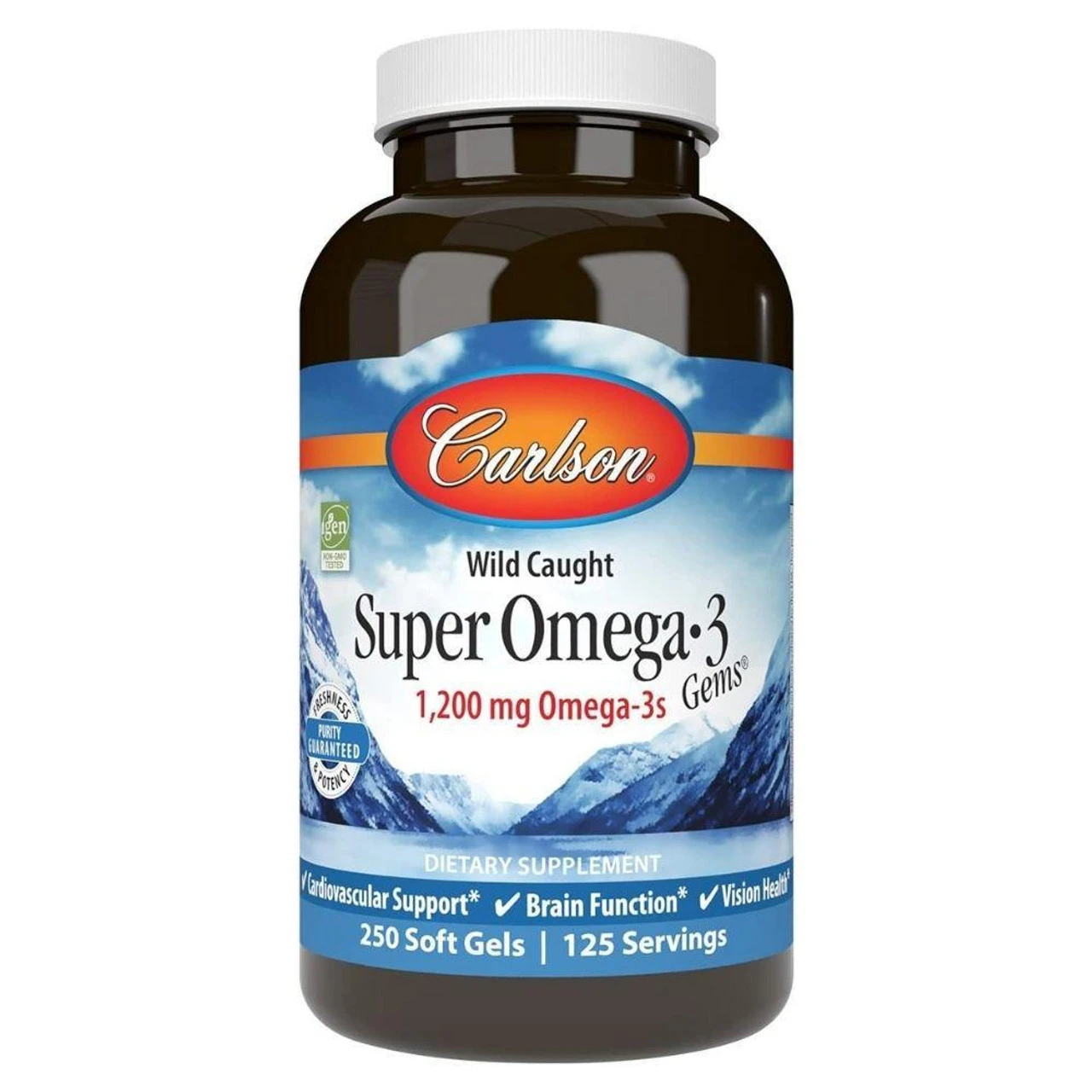 Carlson Super Omega-3 1,000mg 250 Capsules 1 Carlson Super Omega-3 1,000mg 250 Capsules