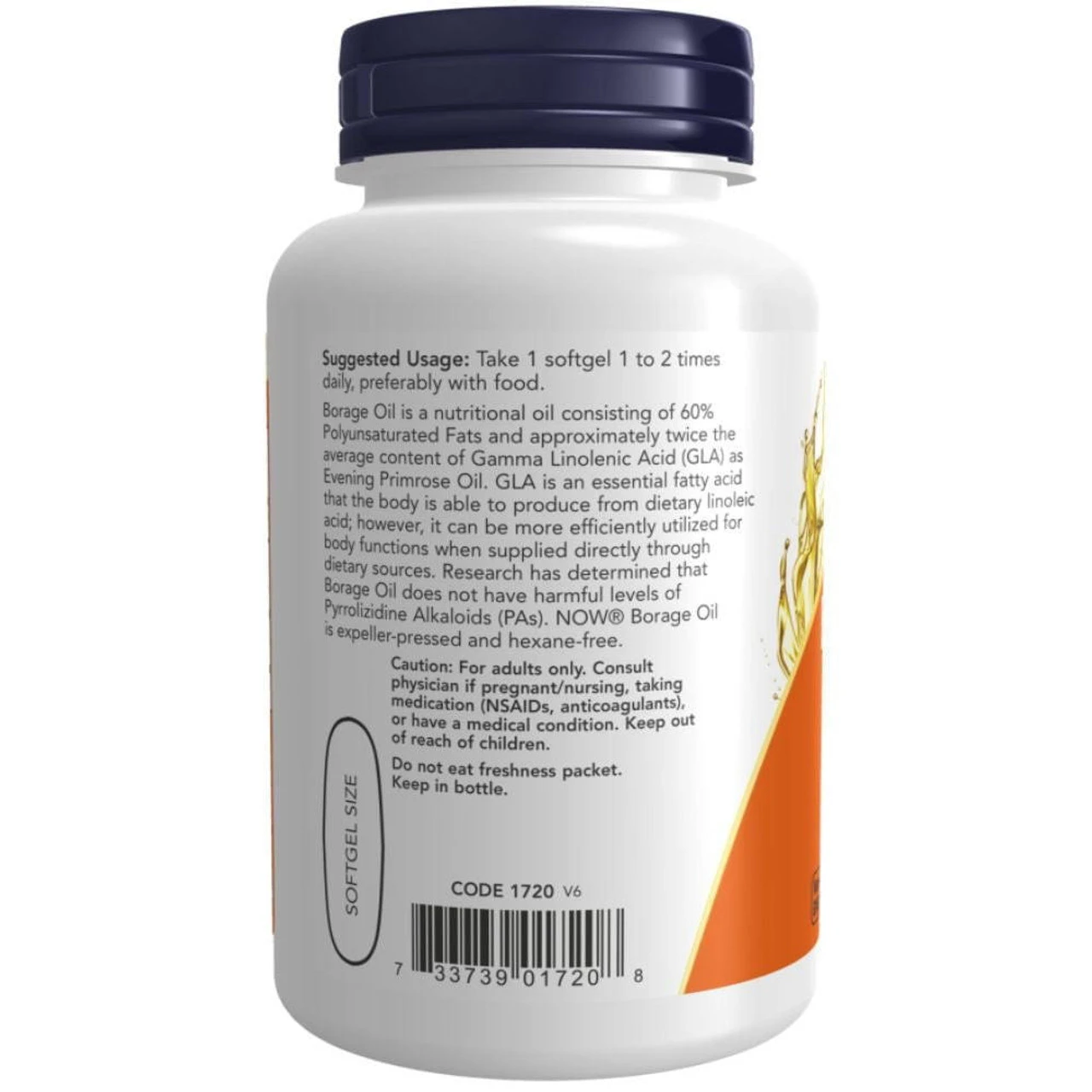 Now Foods Borage Oil 1000 Mg 60 Softgels 2 Now Foods Borage Oil 1000 Mg 60 Softgels - Image 2