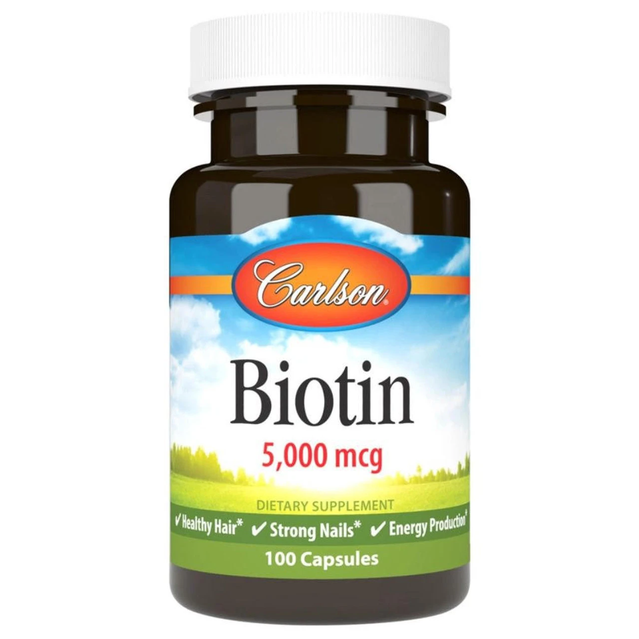 Carlson Biotin 5000mcg 100 Capsules 1 Carlson Biotin 5000mcg 100 Capsules