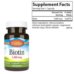 Carlson Biotin 5000mcg 100 Capsules 4 Carlson Biotin 5000mcg 100 Capsules -Now Foods Store Untitleddesign 13 6abab6ca 157f 48ee 9bcc aea587b59fb3 09531.1702146682