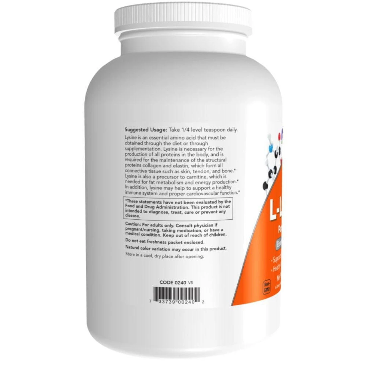 Now Foods Lysine Powder 1 Lb 2 Now Foods Lysine Powder 1 Lb - Image 2