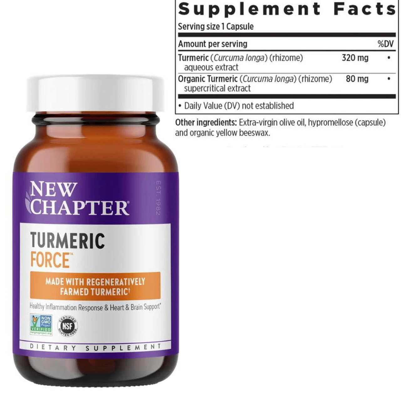 New Chapter Turmeric Force 60 Capsules 3 New Chapter Turmeric Force 60 Capsules - Image 3