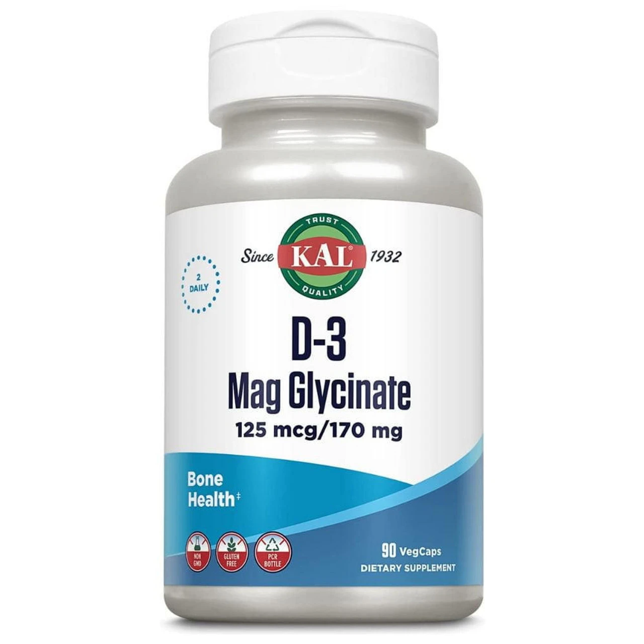 KAL D-3 Mag Glycinate 90 Capsules 1 KAL D-3 Mag Glycinate 90 Capsules