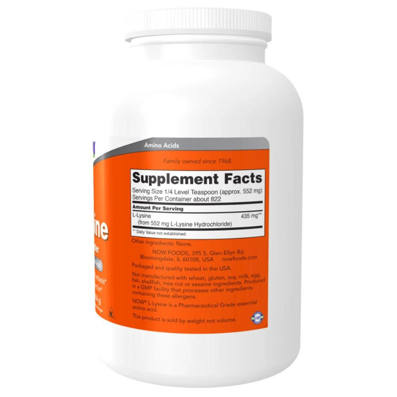 Now Foods Lysine Powder 1 Lb 3 Now Foods Lysine Powder 1 Lb - Image 3