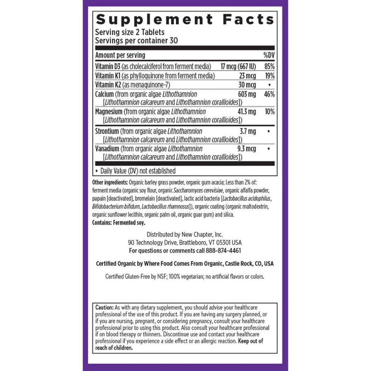 New Chapter Plant Calcium Women Under 40 60ct 2 New Chapter Plant Calcium Women Under 40 60ct - Image 2