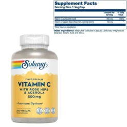 Solaray Vitamin C Time Release W/ Rose Hips & Acerola 500mg 250 Capsules -Now Foods Store Untitleddesign 18 276a98e8 7147 4117 810c 10447554c7b0 76846.1702140399