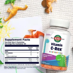 Kal Vitamin C-Rex Yummy Gummy Orange 60 Gummies -Now Foods Store Untitleddesign 18 2a874793 401d 45ba b8fd fbc11486647e 43814.1707417393