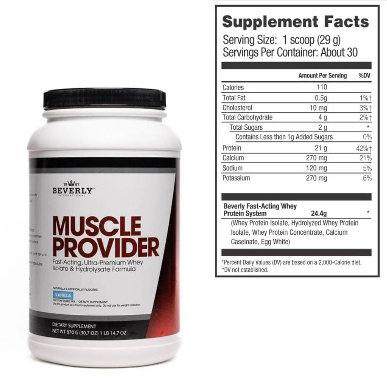 Beverly International Muscle Provider Protein 30 Servings 3 Beverly International Muscle Provider Protein 30 Servings - Image 3