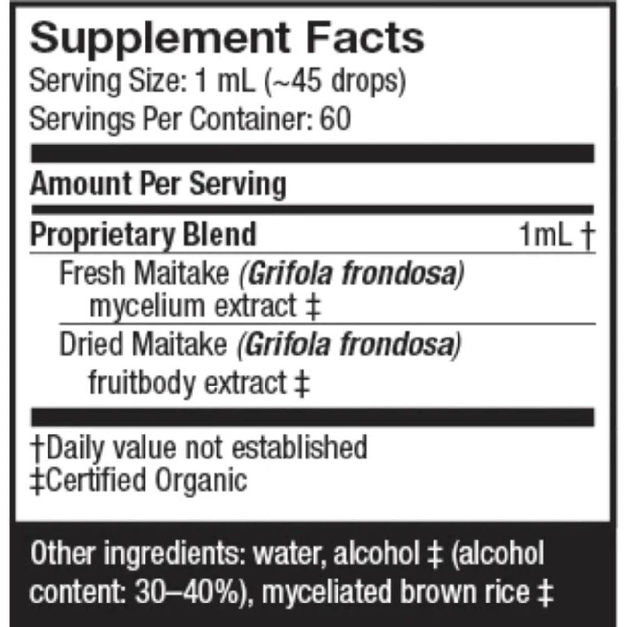 Host Defense Maitake Extract 2 Oz 2 Host Defense Maitake Extract 2 Oz - Image 2