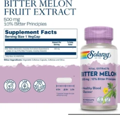 Solaray Bitter Melon Extract 500mg 30 Capsules -Now Foods Store Untitleddesign 1 7a81936a 2573 40e5 8161 afd5fec24091 73826.1702146561