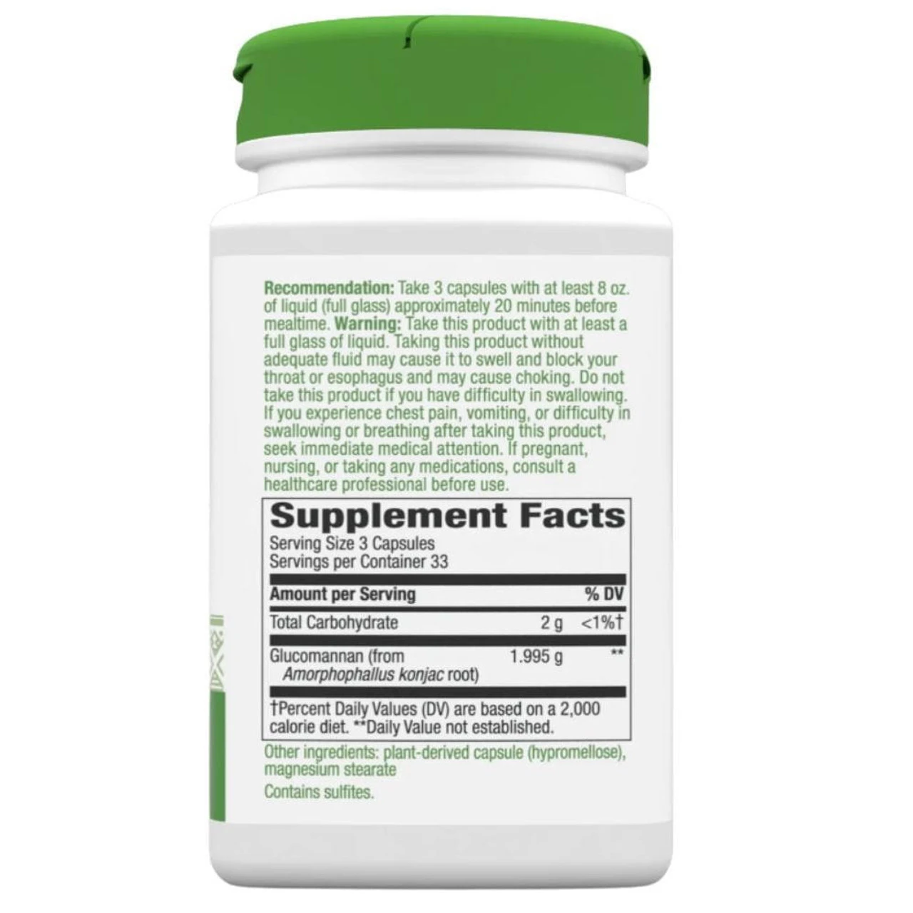 Nature's Way Glucomannan 100 Capsules 2 Nature's Way Glucomannan 100 Capsules - Image 2