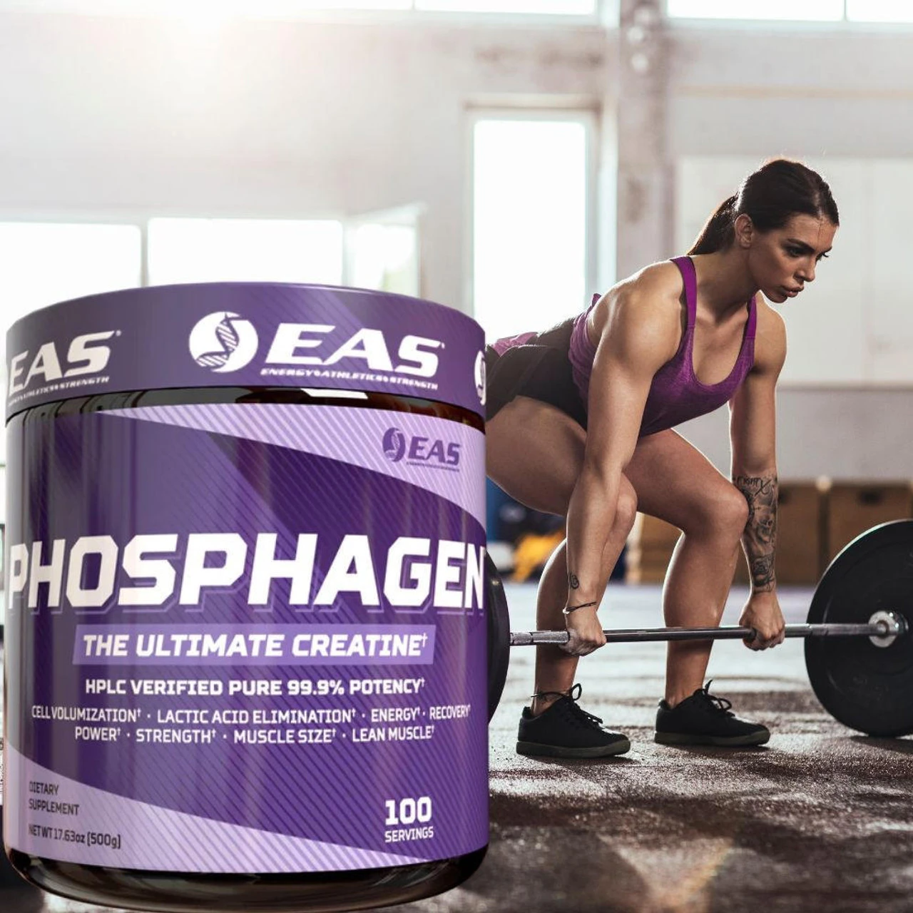 EAS Phosphagen Creatine 500 Grams 4 EAS Phosphagen Creatine 500 Grams - Image 4